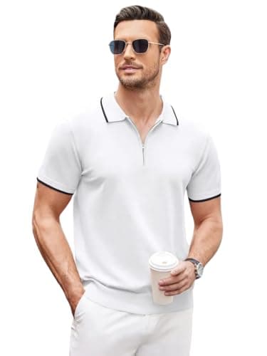 Samfor Polo T Shirt for Men || Men Casual T-Shirt Half Sleeves Regular Fit Plain Solid Classic Polo t-Shirt for Man White