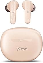 pTron Bassbuds Astra in-Ear TWS Earbuds w/Stereo Sound, 34Hrs Playtime, Stereo Calls, Custom EQ, Mobile App, BTv5.3 Headphones, Touch Control, Voice Assistant, Type C Charging & IPX4 (Brown)