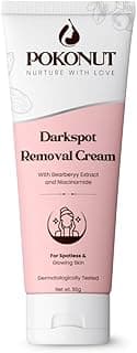 POKONUT Dark Spot Removal Cream, Reduces Dark Spots & Pigmentation, Brightens & Evens Skin Tone, Niacinamide & Kojic Acid, 50g