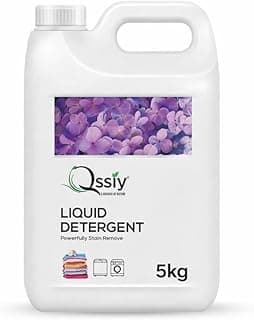Qssiy Liquid Laundry Detergent 5kg Can, Lavender, Concentrated Stain Remover for Hand & Machine Wash (Front/Top Load, HE)