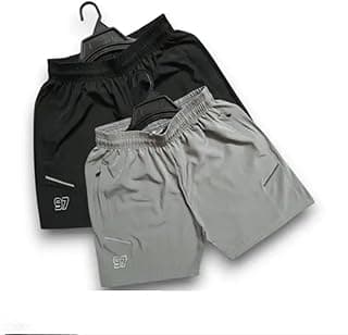 RIKSAWBoxer Shorts for Men |Regular Fit Ultralight All Day Polyester Short with Two Side Zipper Pockets (C26)