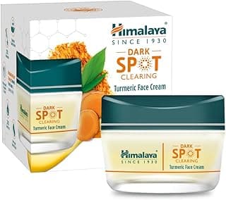 Himalaya Dark Spot Clearing Turmeric Face Cream | 2% Niacinamide, 2% Glycolic Acid & Organic Turmeric | Fades Dark Spots in 7 Days with Deep Hydration | Clinically Tested | Non Greasy | 50g