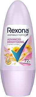 Rexona Advanced Brightening Roll On Motion Activated Deodorant for Women | 72-Hour Freshness | 45 ML