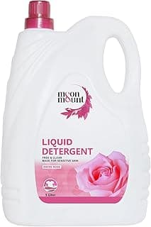 Moon & Mount Liquid Detergent 5L - Glamorous Flower Scent, Eco-Friendly Laundry Detergent for Top & Front Load Machines, Paraben-Free