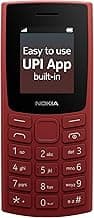 Nokia All-New 105 Single Sim Keypad Phone with Built-in UPI Payments, Long-Lasting Battery, Wireless FM Radio | Red