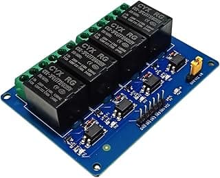 4 Channel 5V Relay Module with Optocoupler, 10A, for AC and DC Appliance Control (Piece-01)