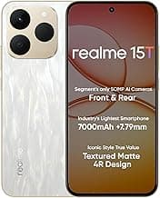 realme 15T 5G Smartphone 8+128GB 6.67inch Screen, 120Hz Display,7000mAh Battery,60W Fast Charge,Front & Rear Dual 50MP Cameras, Dimensity 6400 Max 5G Chipset,IP69, Flowing Silver