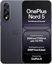 OnePlus Nord 5 | Snapdragon 8s Gen 3 | Stable 144FPS Gaming | Dual 50MP Flagship Camera | Powered by OnePlus AI | 256GB 8GB | Phantom Grey