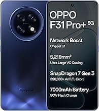 Oppo F31 Pro+ 5G (Gemstone Blue, 12GB RAM, 256GB Storage)
