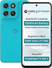 Motorola G67 Power (Pantone Blue Curacao, 8GB RAM, 128GB Storage)