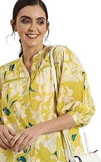 rytrasWomen Cotton Floral Regular Fit Tunic Shirt