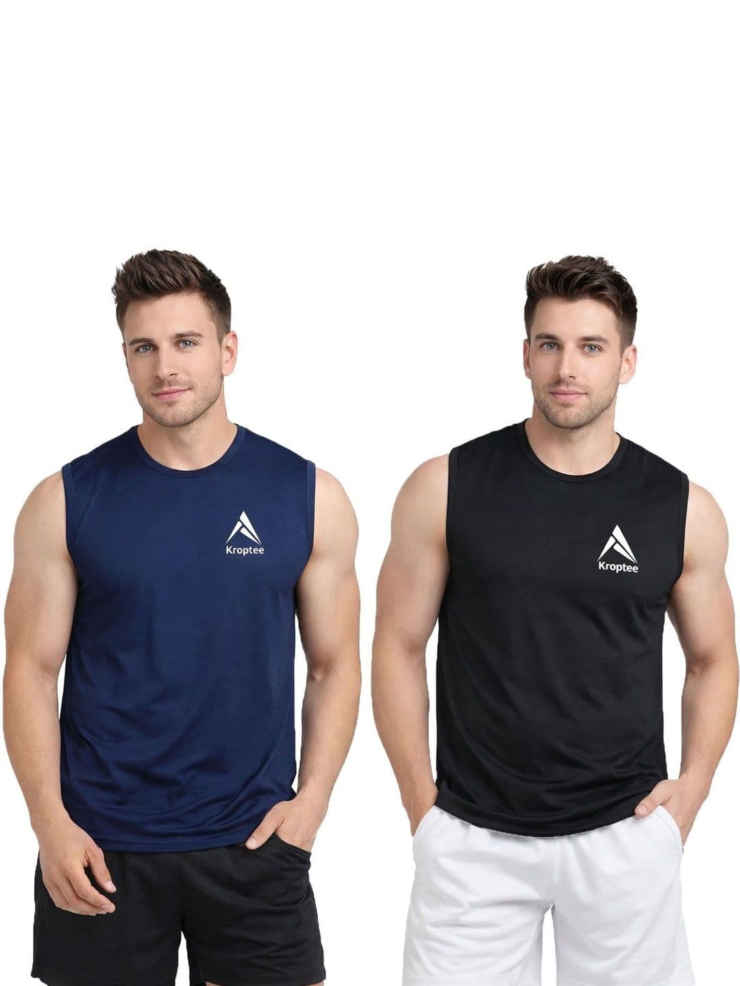 Kroptee Pack of 2 Gym Vest