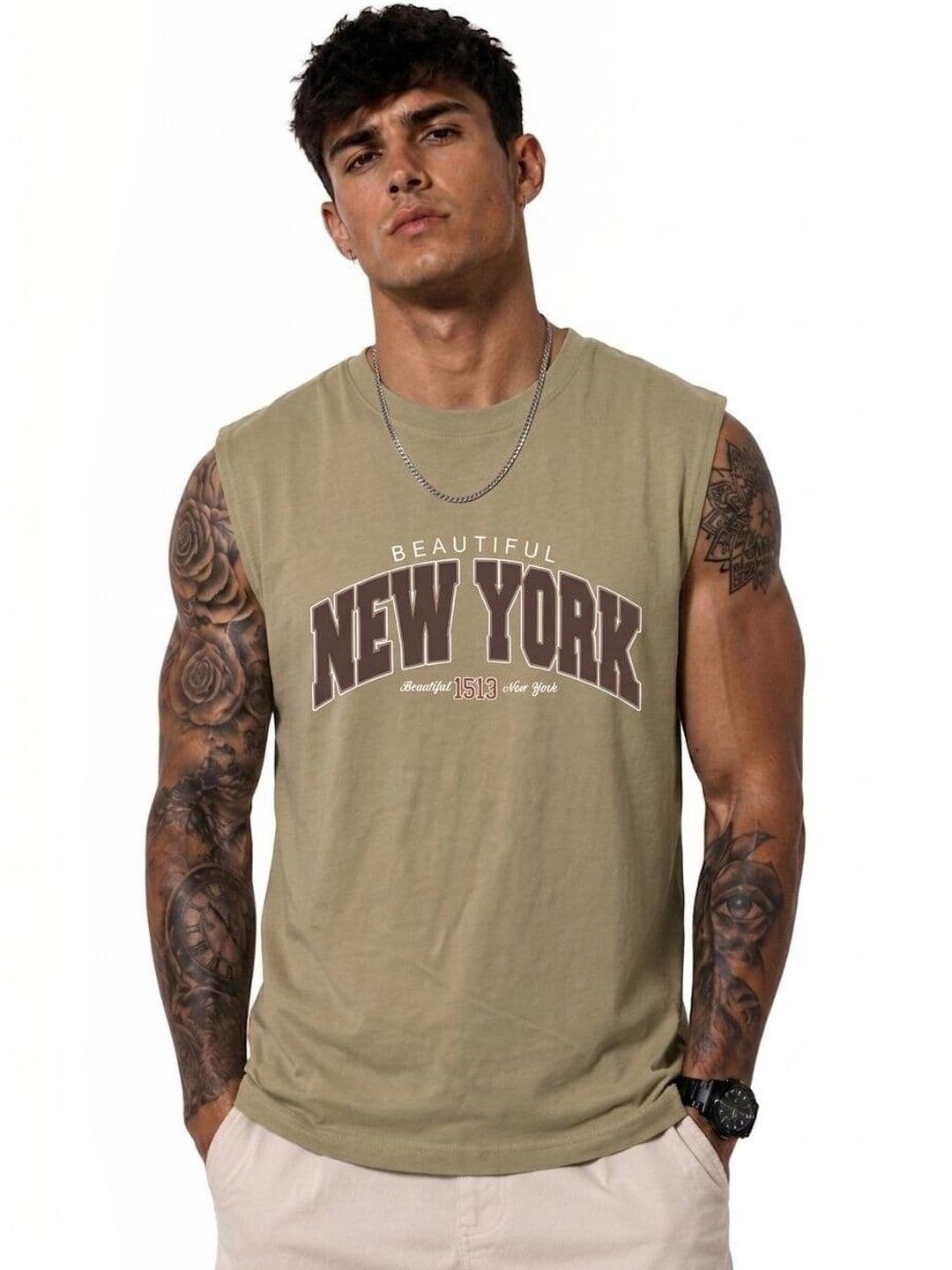 Colorchakra Printed Cotton Tank