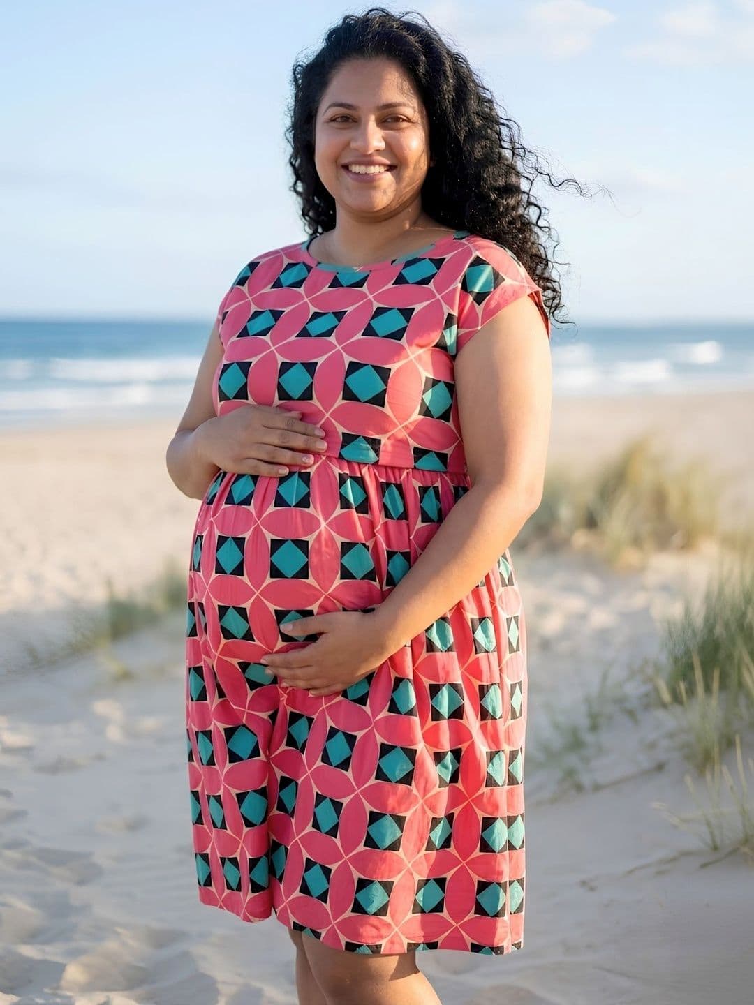 House Of Zelena Print A-Line Dress