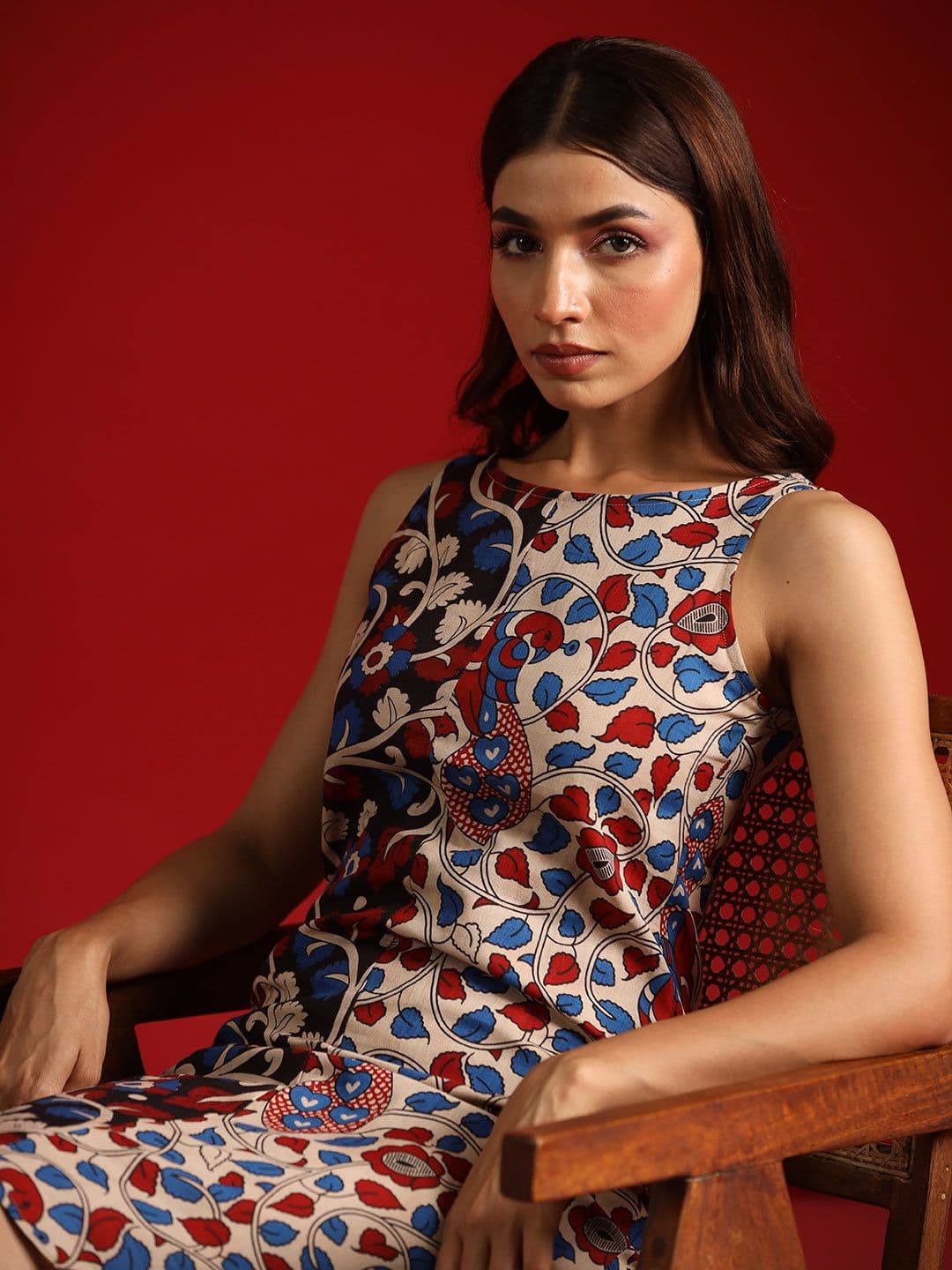 anayna Floral A-Line Dress