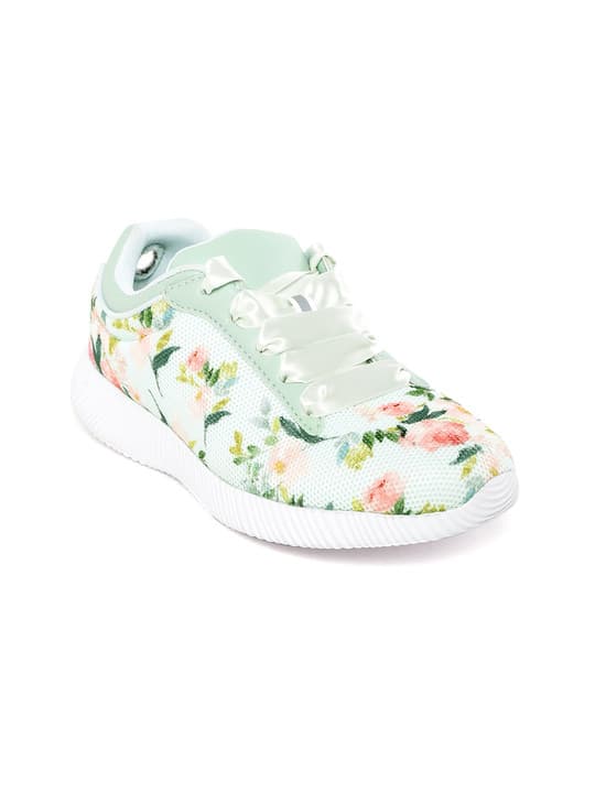 KazarMax Women Green & Pink Floral Print Taining Shoes