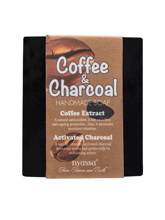 Nyassa Unisex Coffee and Charcoal Handmade Soap 150 g