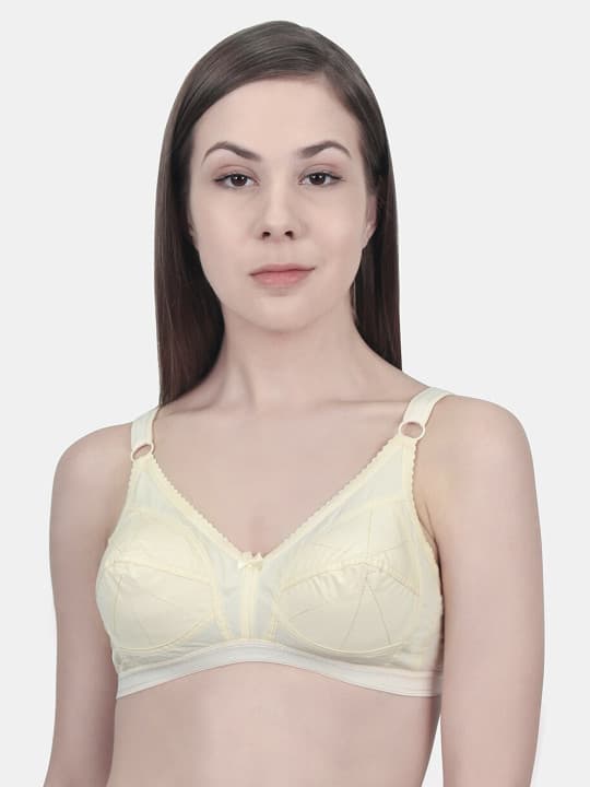 Innocence Beige Solid Non-Wired Non Padded Everyday Bra BBAPLIN90186_28B