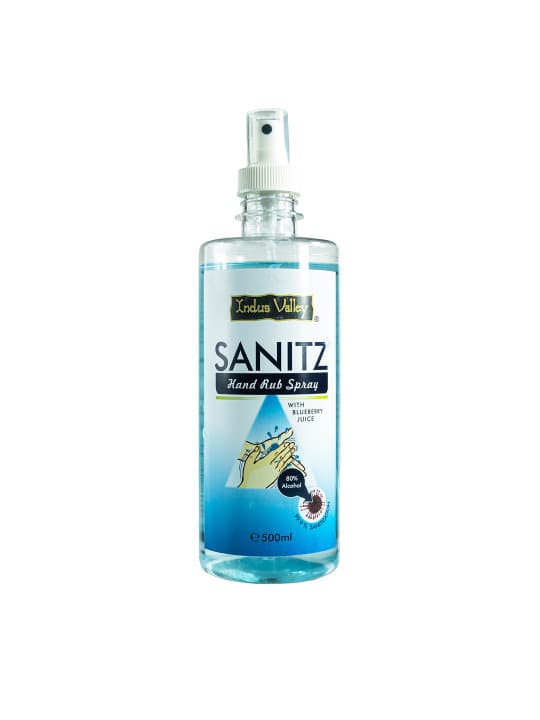 Indus valley Hand rub spray sanitizer with blueberry juice- 500ml