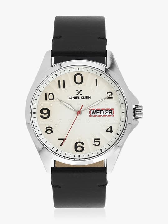 Black\u002FOff white Analogue Watch