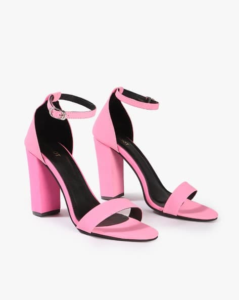 Chunky Heels with Ankle Loop