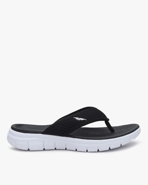 Textured Thong-Strap Flat Sandals