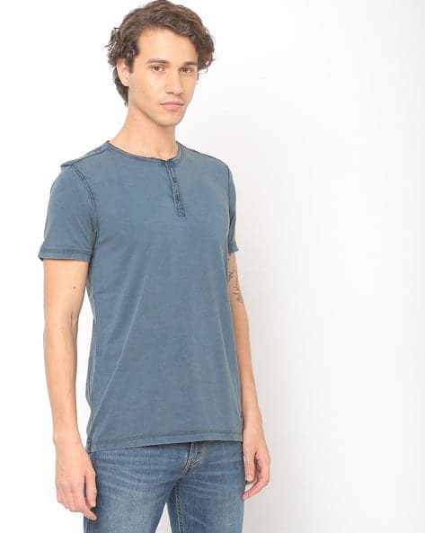 Washed Henley T-shirt