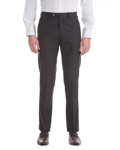 Flat-Front Tapered Fit Trousers