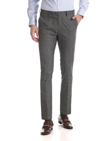Super Slim Fit Flat-Front Trousers