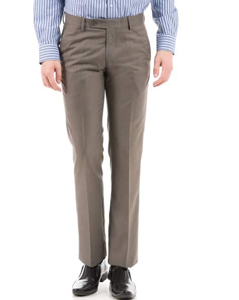 Flat-Front Slim Fit Trousers