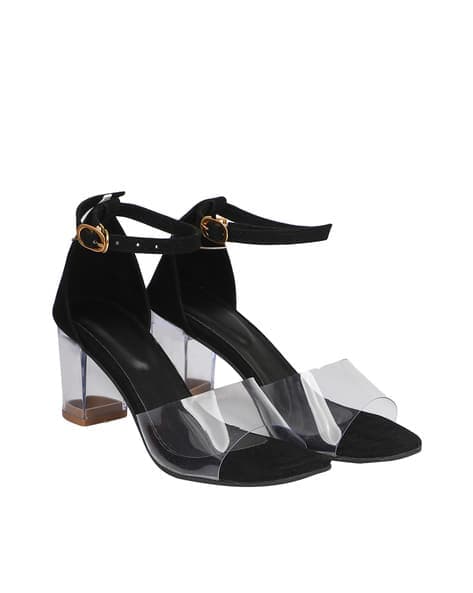 Ankle-Strap Block Heeled Sandals