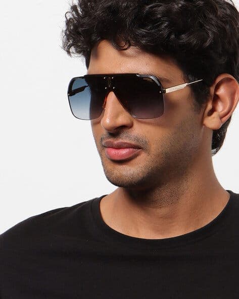 1031 Half-Rim Gradient Rectangular Sunglasses