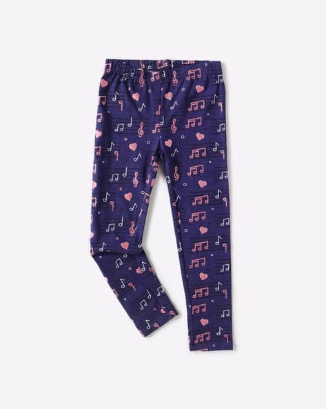 Printed Leggings with Elasticated Waist