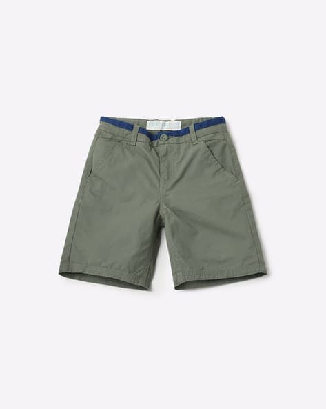 Shorts with Contrast Waistband