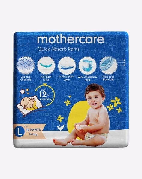 Pack of 42 Quick Absorb Large Pant Diapers