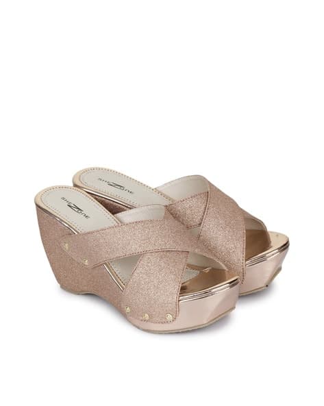 Embellished Criss Cross Wedges