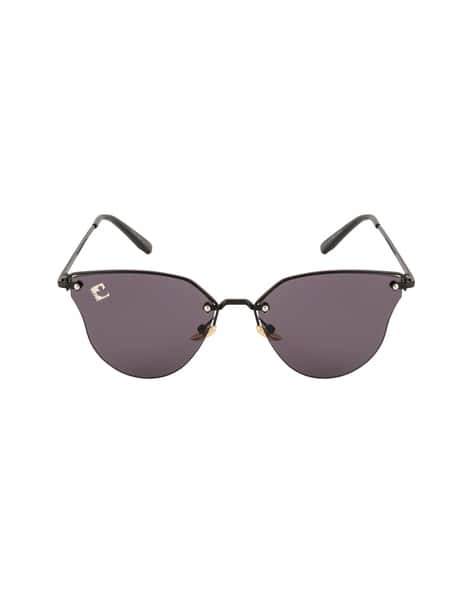 Half-Rim Oval Sunglasses