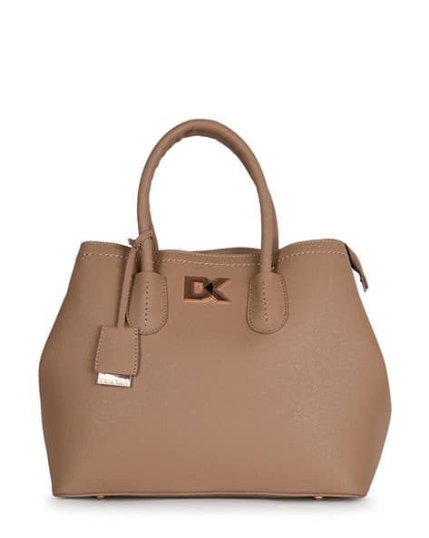 Textured Handbag with Short Handle