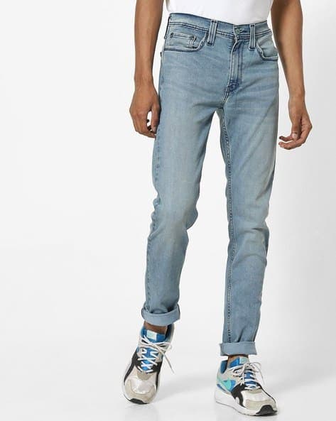 519 Heavily Washed Performance Super Skinny Jeans