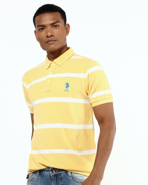 Slim Fit Striped Polo T-shirt