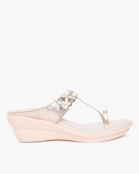 Toe-Ring Wedges with Braided Strap