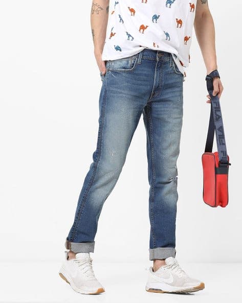 511 Lightly Washed Mid-Rise Slim Fit Jeans