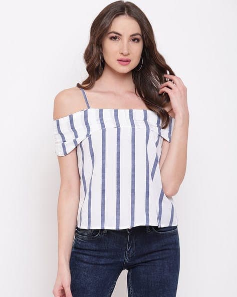 Striped Off-Shoulder Top