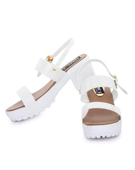Strappy Chunky-Heeled Sandals