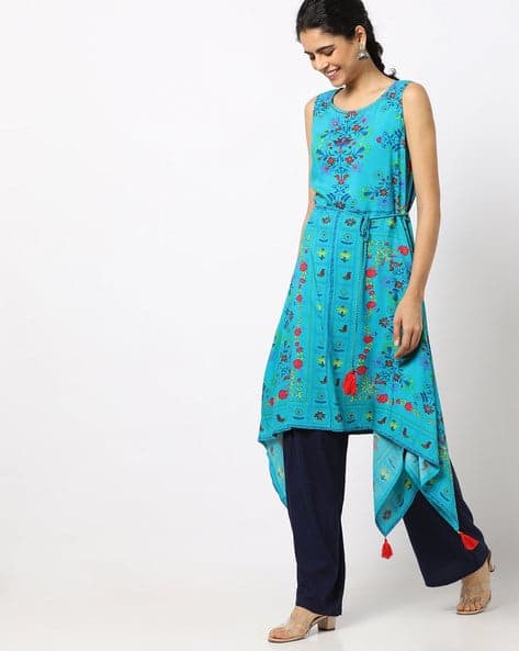 Floral Print Hankerchief Dress
