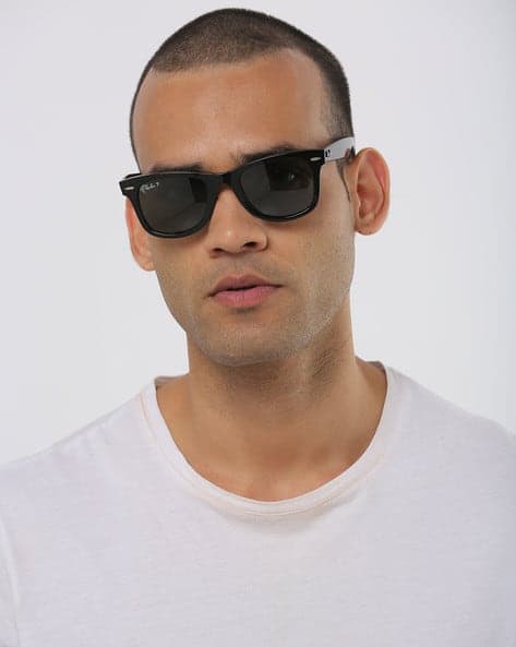 0RB43406015850 Full-Rim Polarized Wayfarer Sunglasses