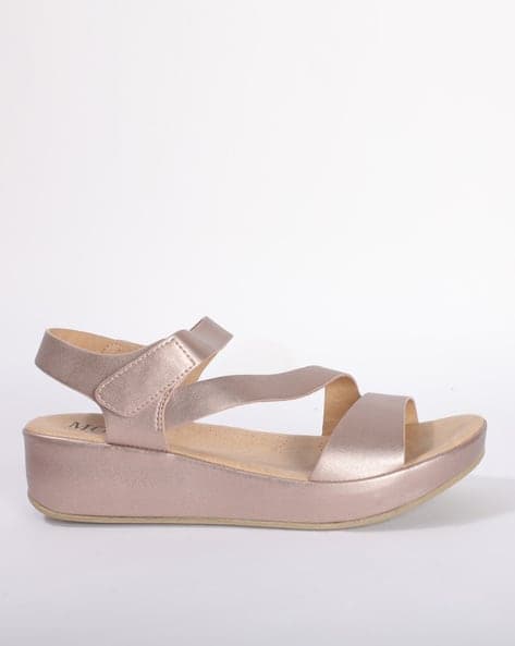 Strappy Platform Sandals with Ankle Strap