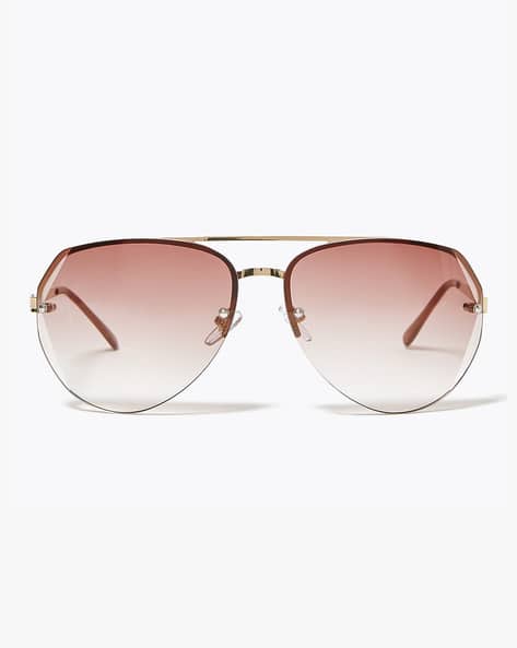 Half-Rim Aviator Sunglasses