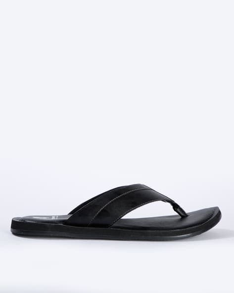 Textured Thong-Strap Flip-Flops