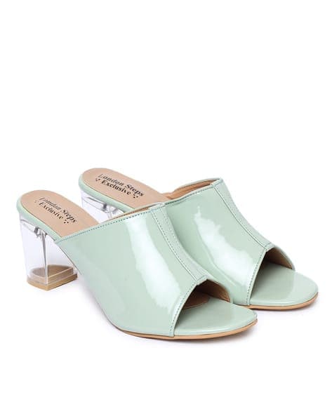 Slip-On Chunky Heeled Sandals